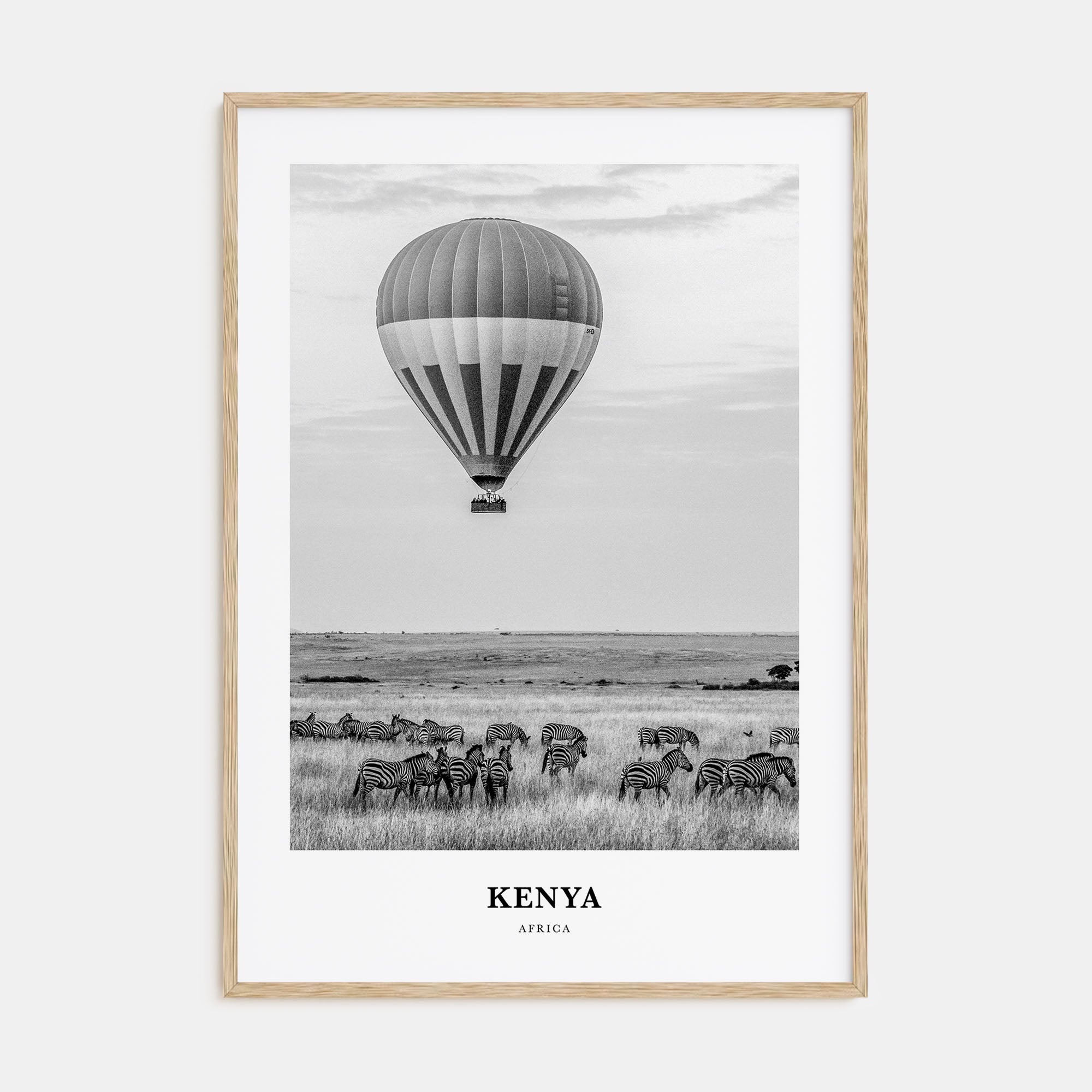 Kenya Portrait B&W Poster
