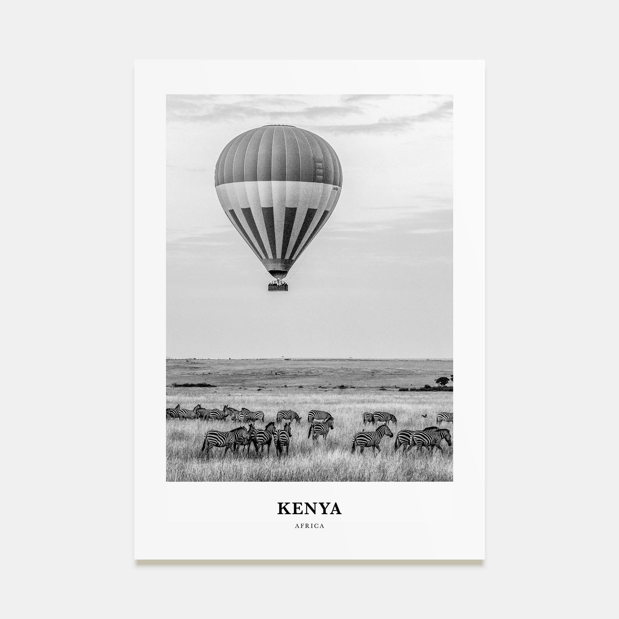 Kenya Portrait B&W Poster