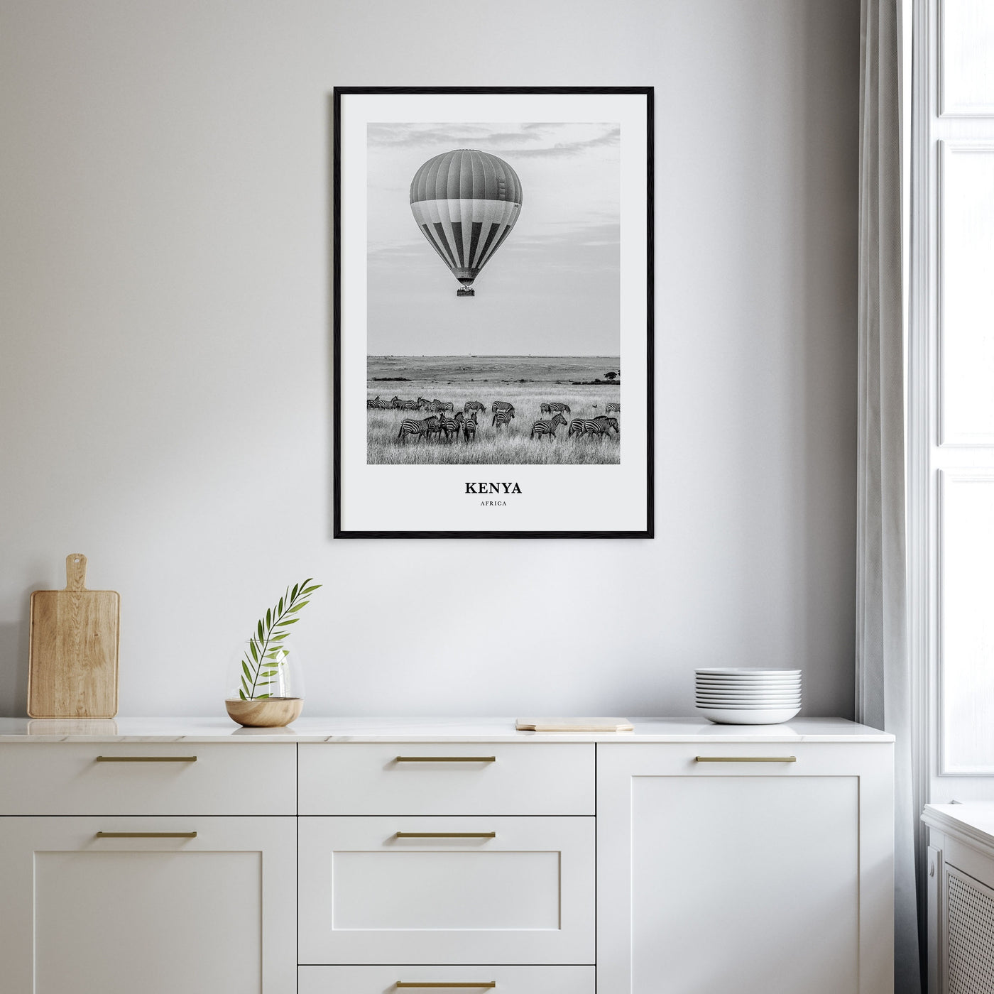 Kenya Portrait B&W Poster