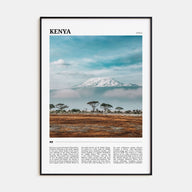 Kenya Travel Color Poster