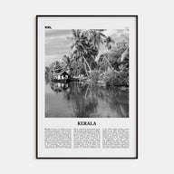 Kerala Travel B&W Poster
