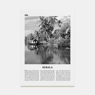 Kerala Travel B&W Poster