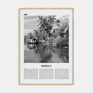 Kerala Travel B&W Poster