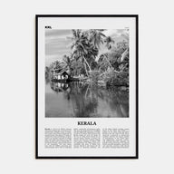 Kerala Travel B&W Poster