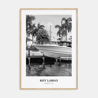 Key Largo Portrait B&W Poster