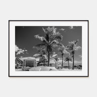 Key West Landscape B&W Poster