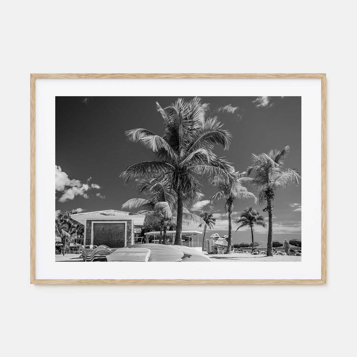 Key West Landscape B&W Poster