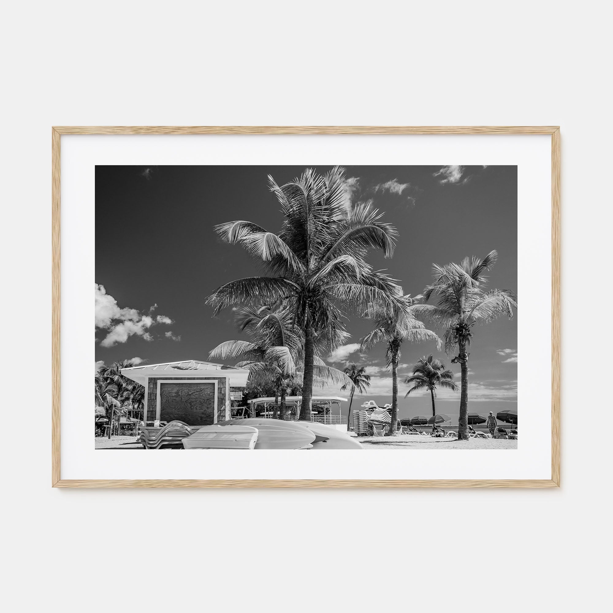 Key West Landscape B&W Poster