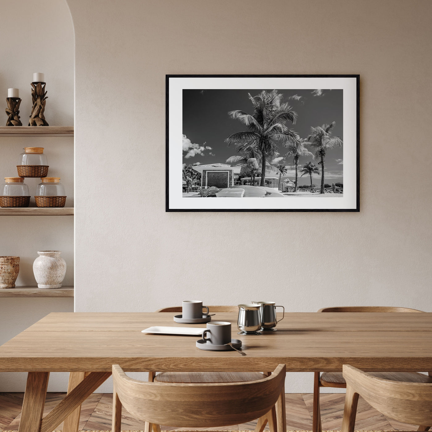 Key West Landscape B&W Poster