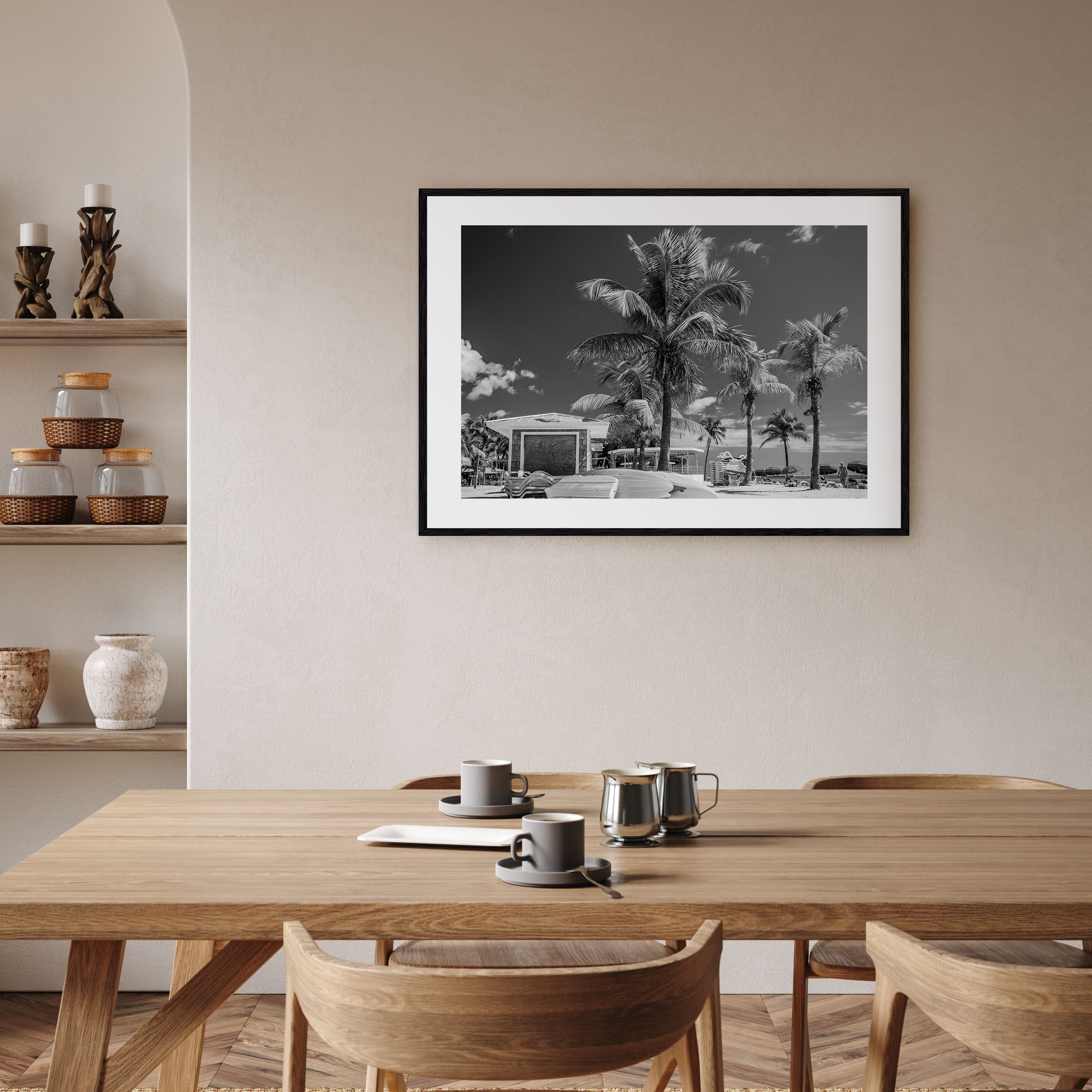 Key West Landscape B&W Poster