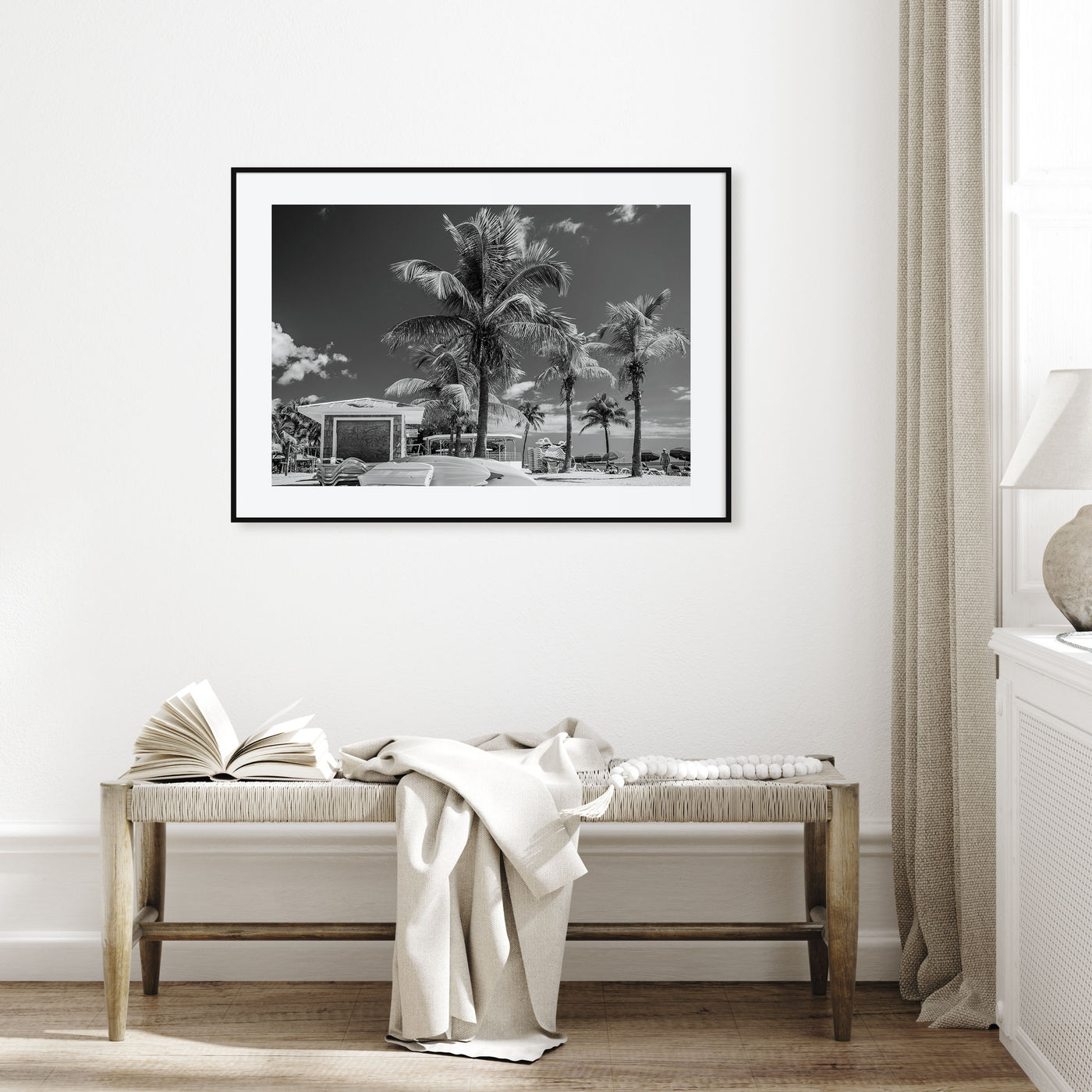 Key West Landscape B&W Poster