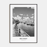 Key West Portrait B&W No 2 Poster