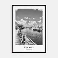 Key West Portrait B&W No 2 Poster