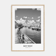 Key West Portrait B&W No 2 Poster