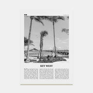 Key West Travel B&W No 1 Poster