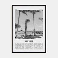 Key West Travel B&W No 1 Poster