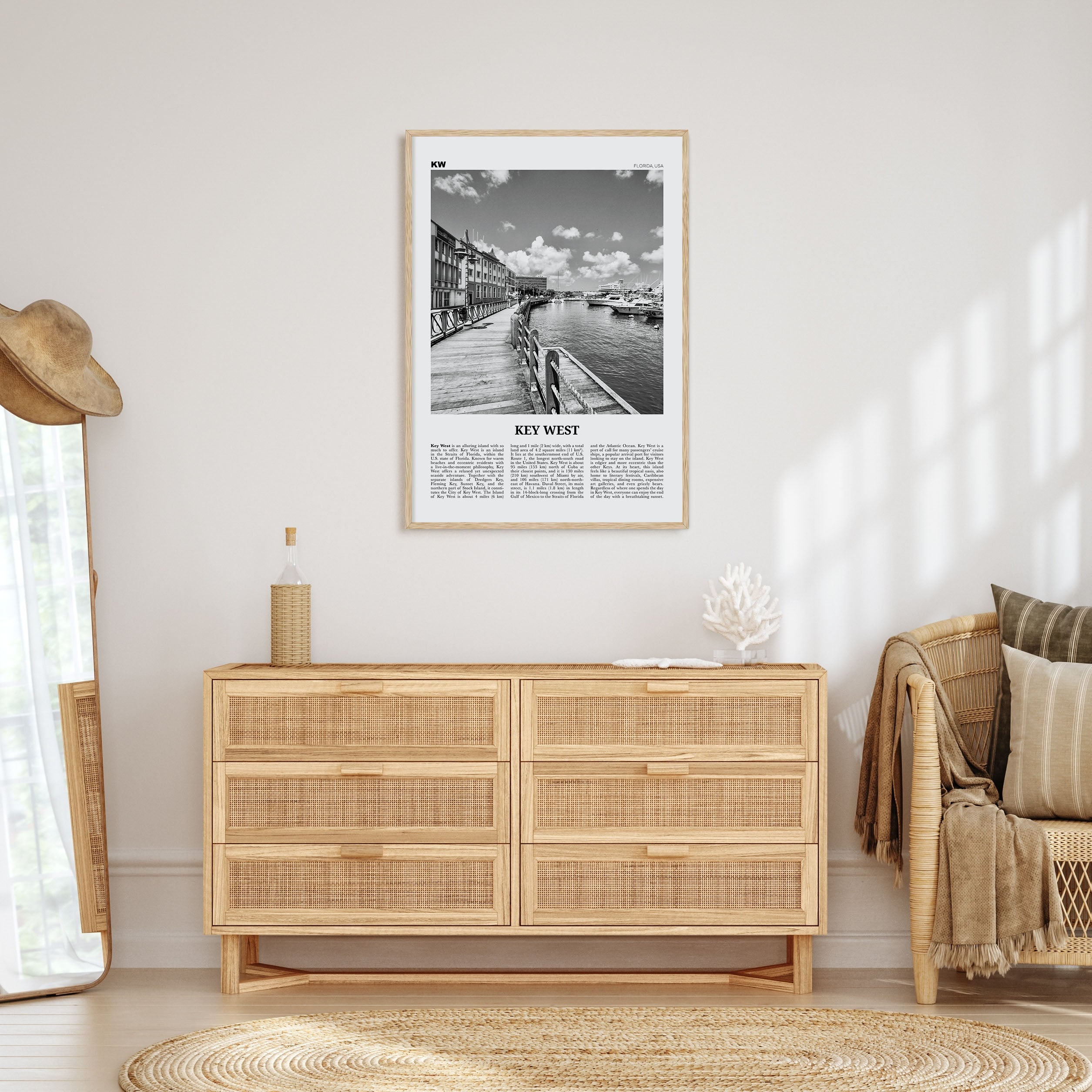 Key West Travel B&W No 2 Poster