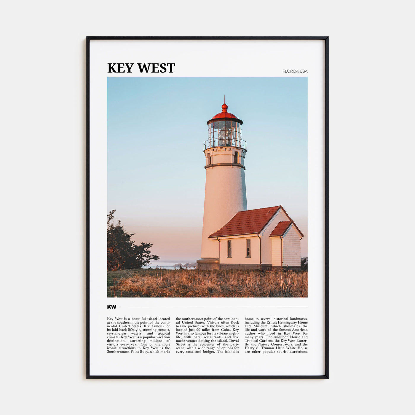 Key West Travel Color Poster