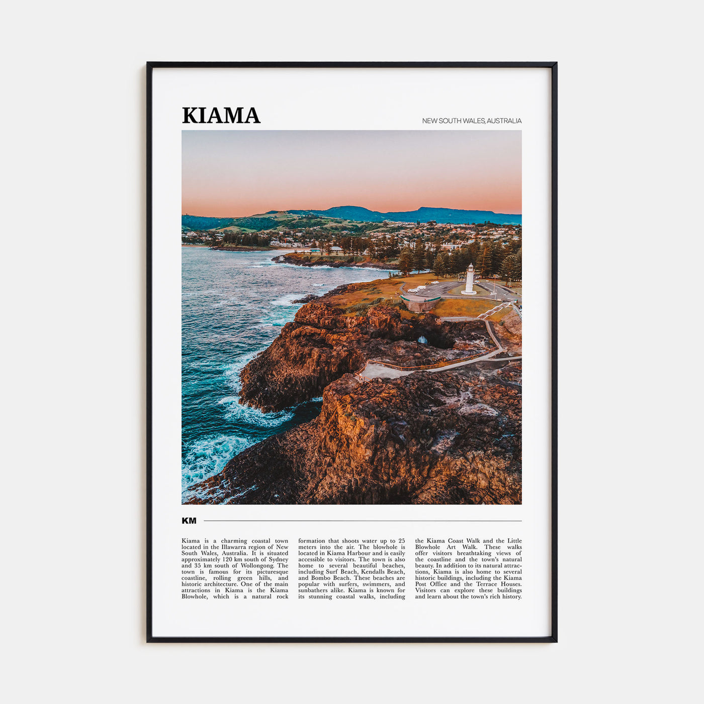 Kiama Travel Color Poster