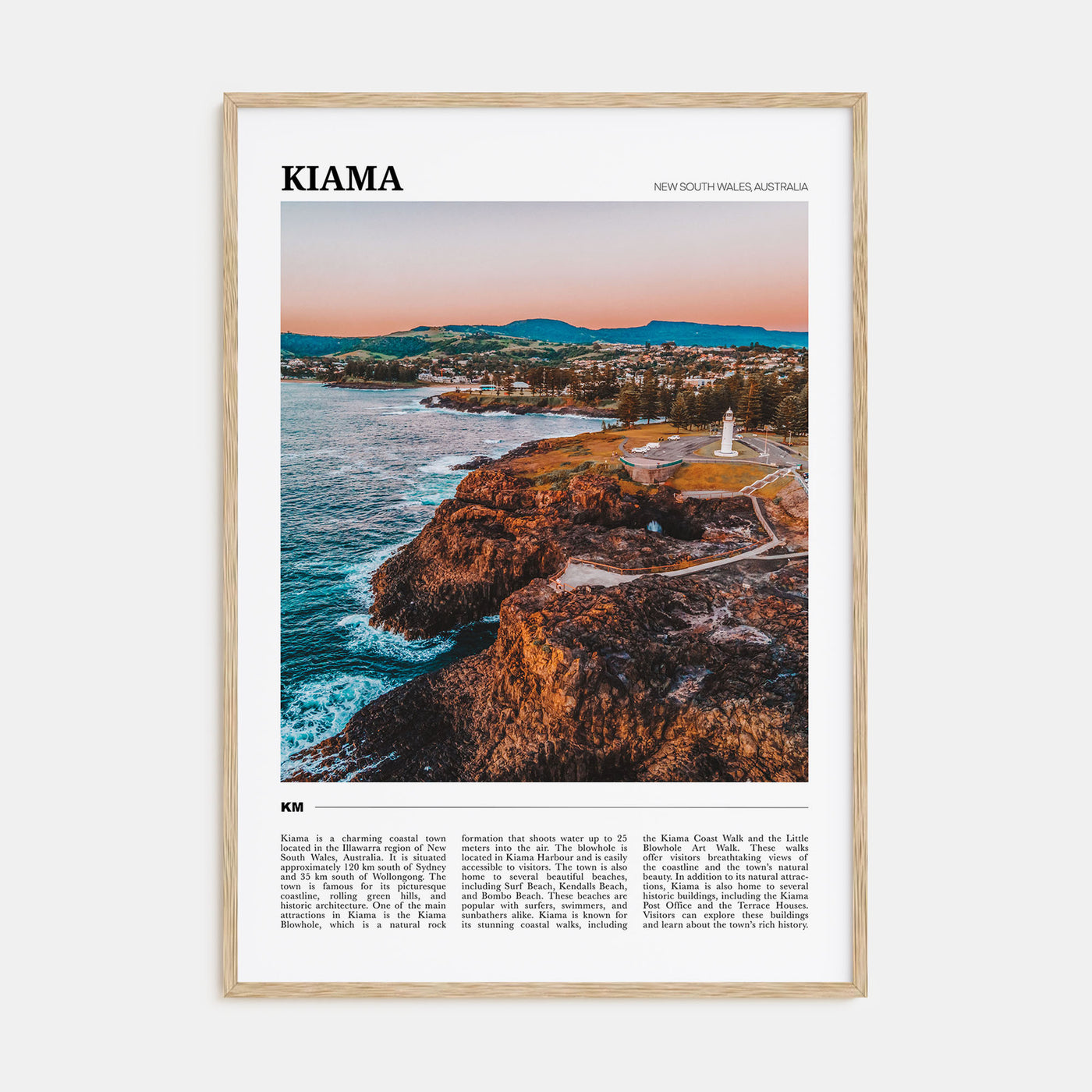 Kiama Travel Color Poster