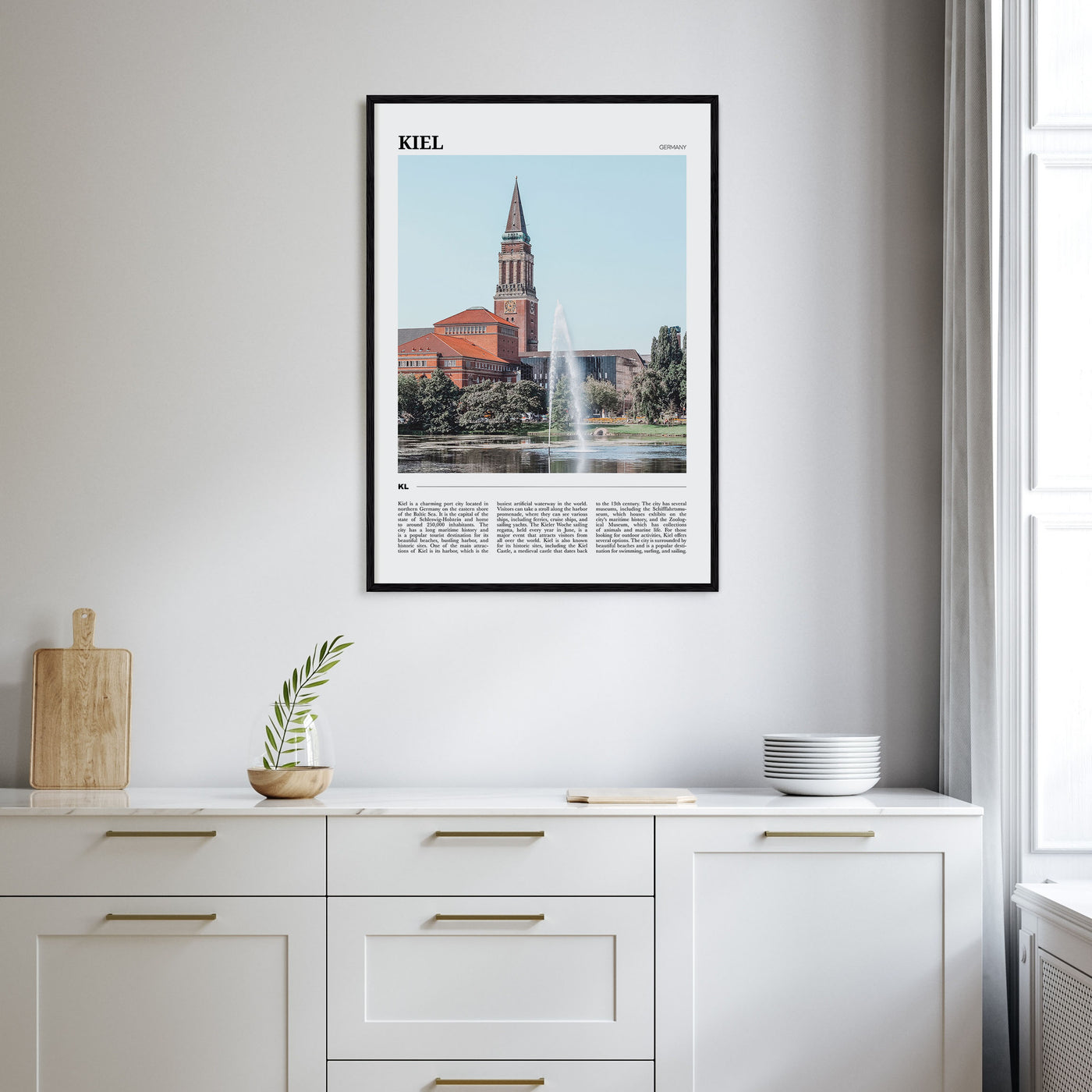 Kiel Travel Color Poster
