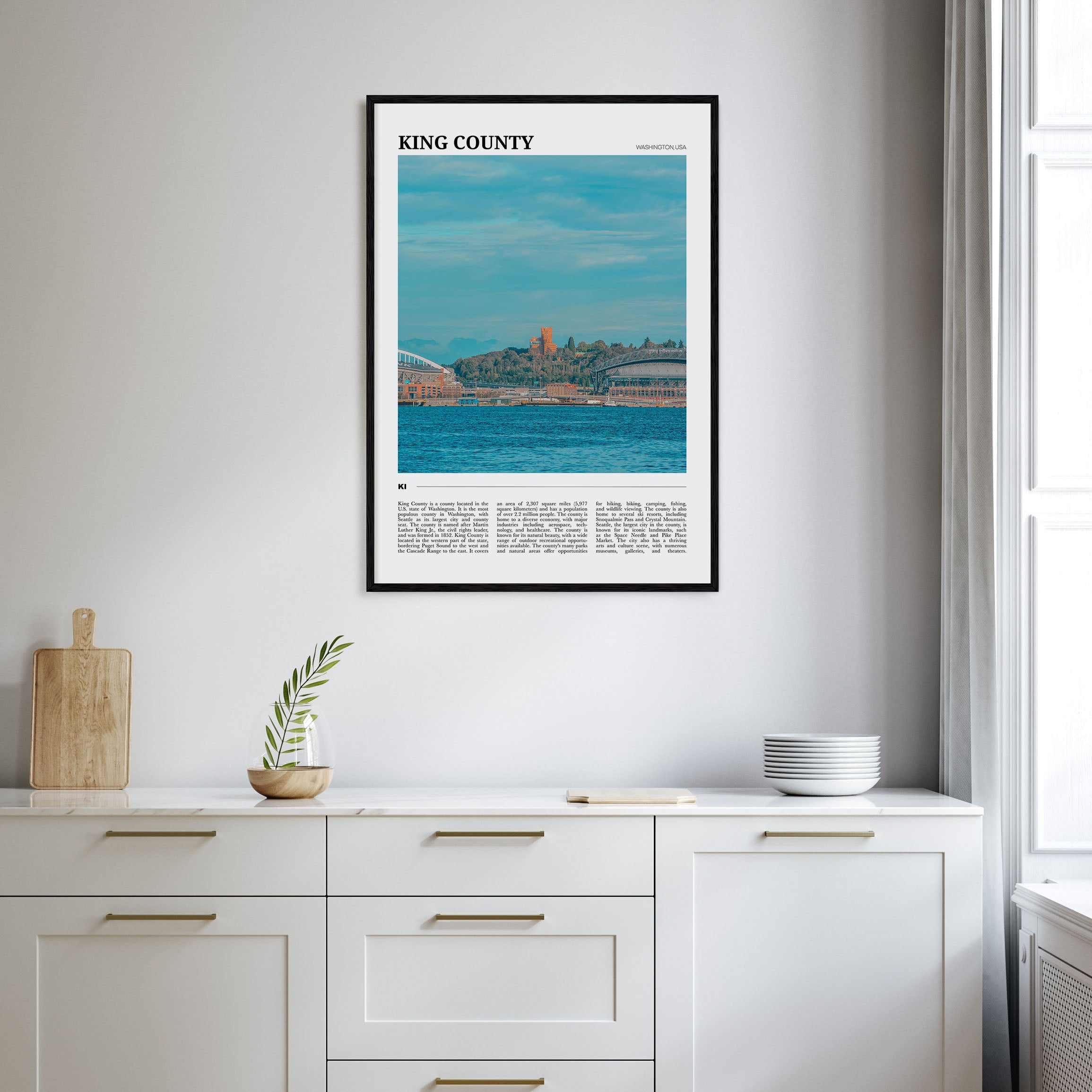 King County Travel Color Poster