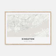 Kingston, Canada Map Landscape Poster