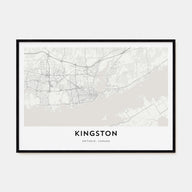 Kingston, Canada Map Landscape Poster