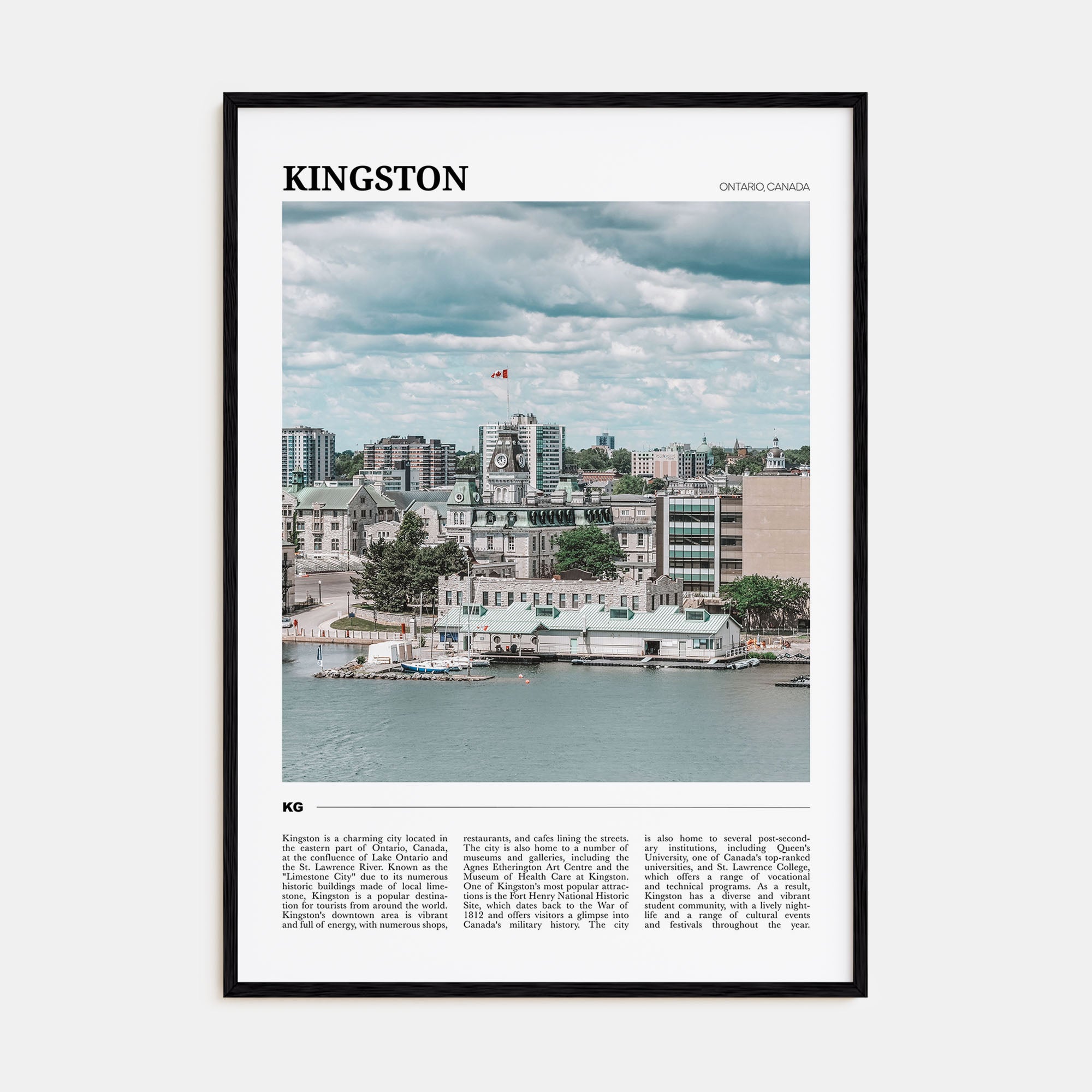 Kingston, Canada Travel Color Poster