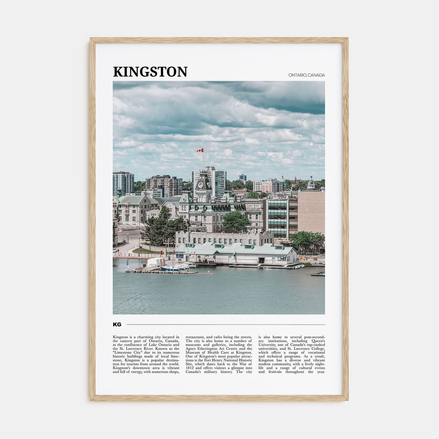 Kingston, Canada Travel Color Poster