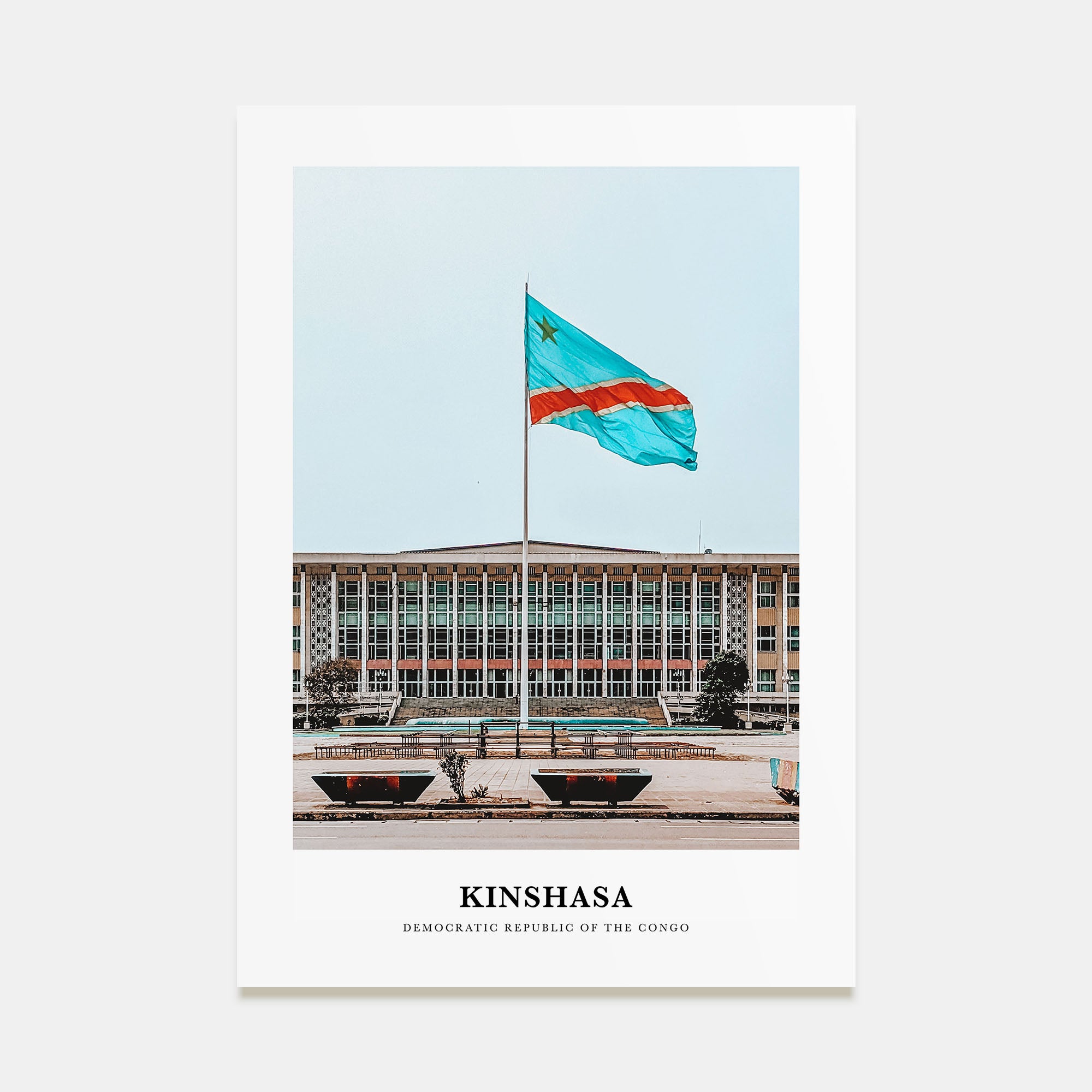 Kinshasa Portrait Color Poster