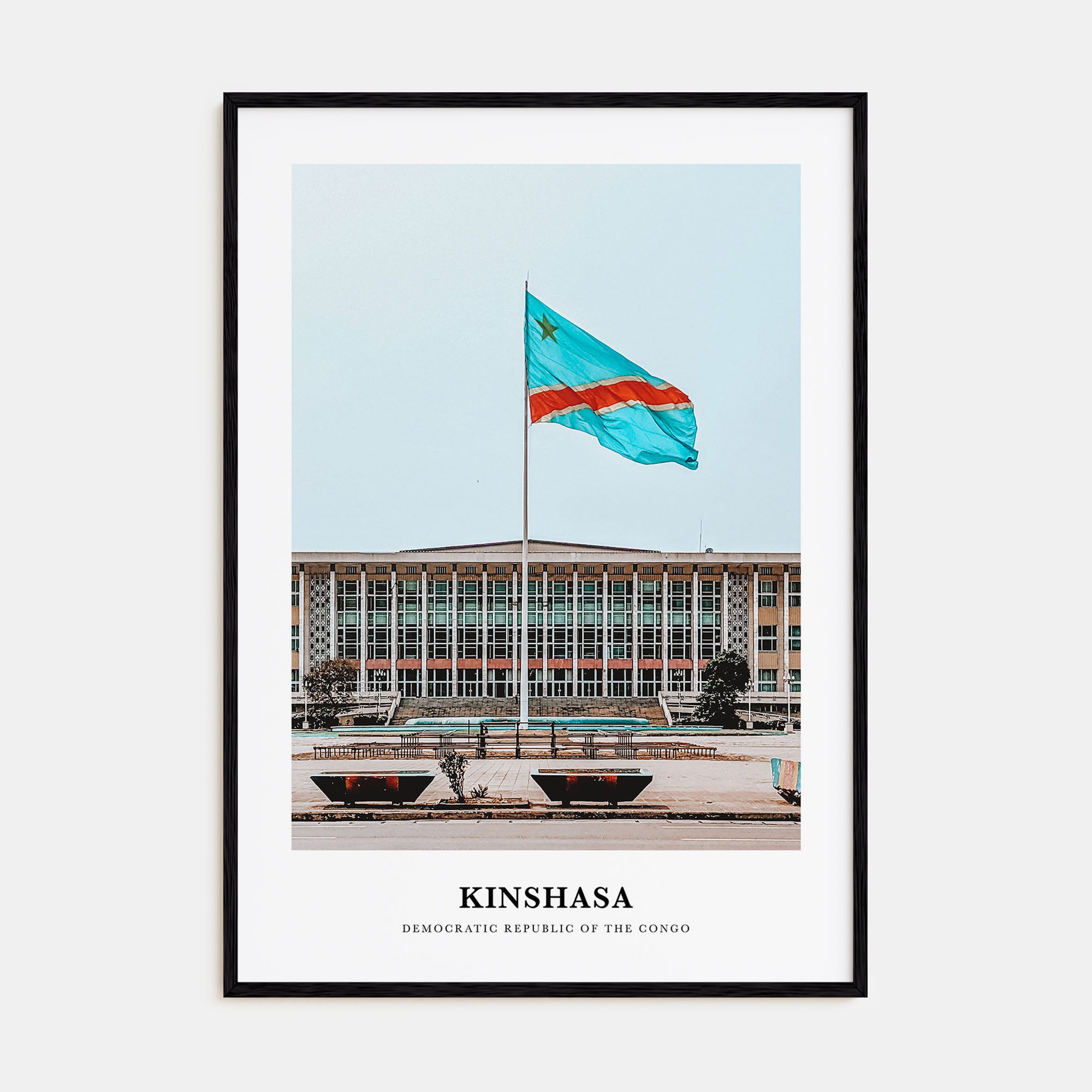 Kinshasa Portrait Color Poster