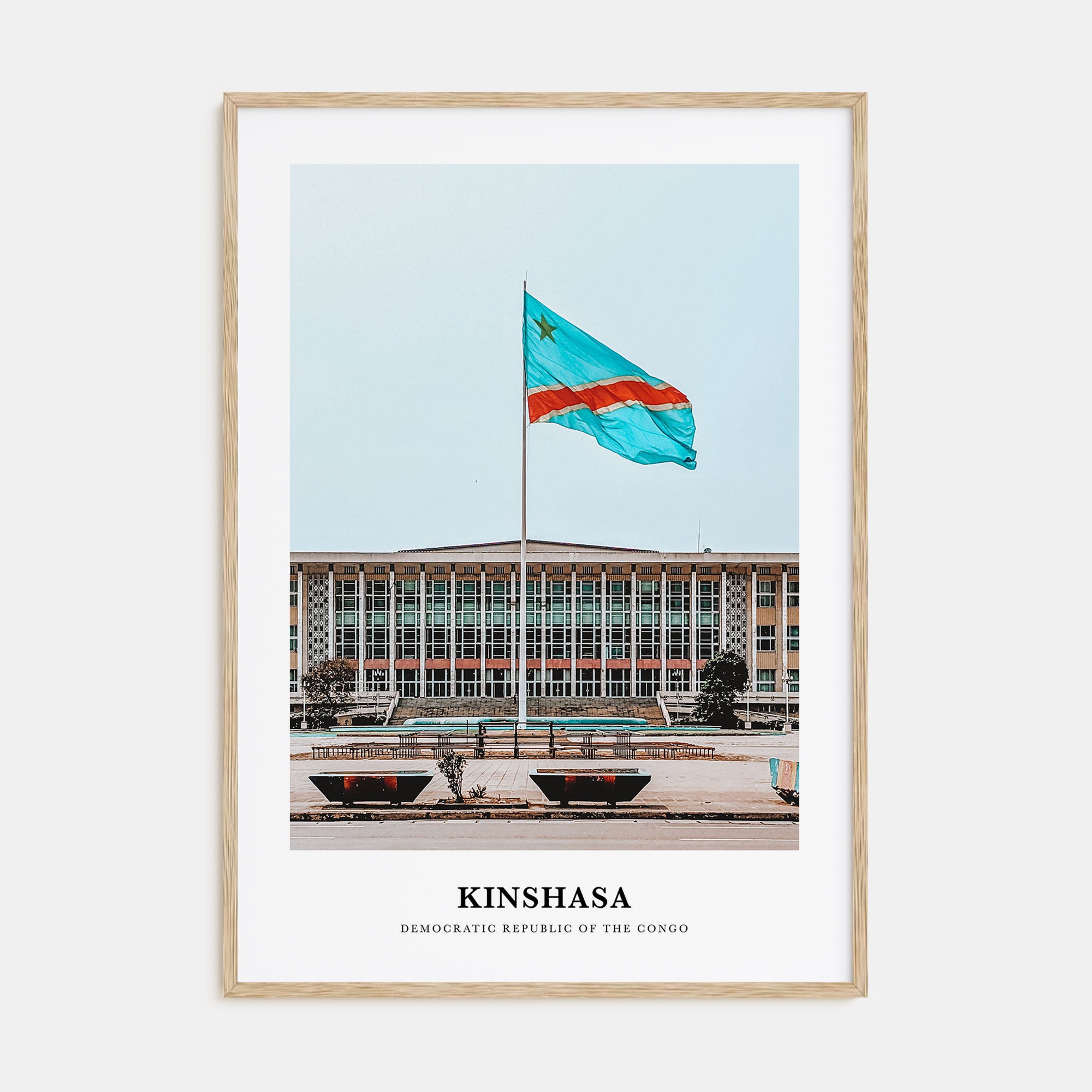 Kinshasa Portrait Color Poster