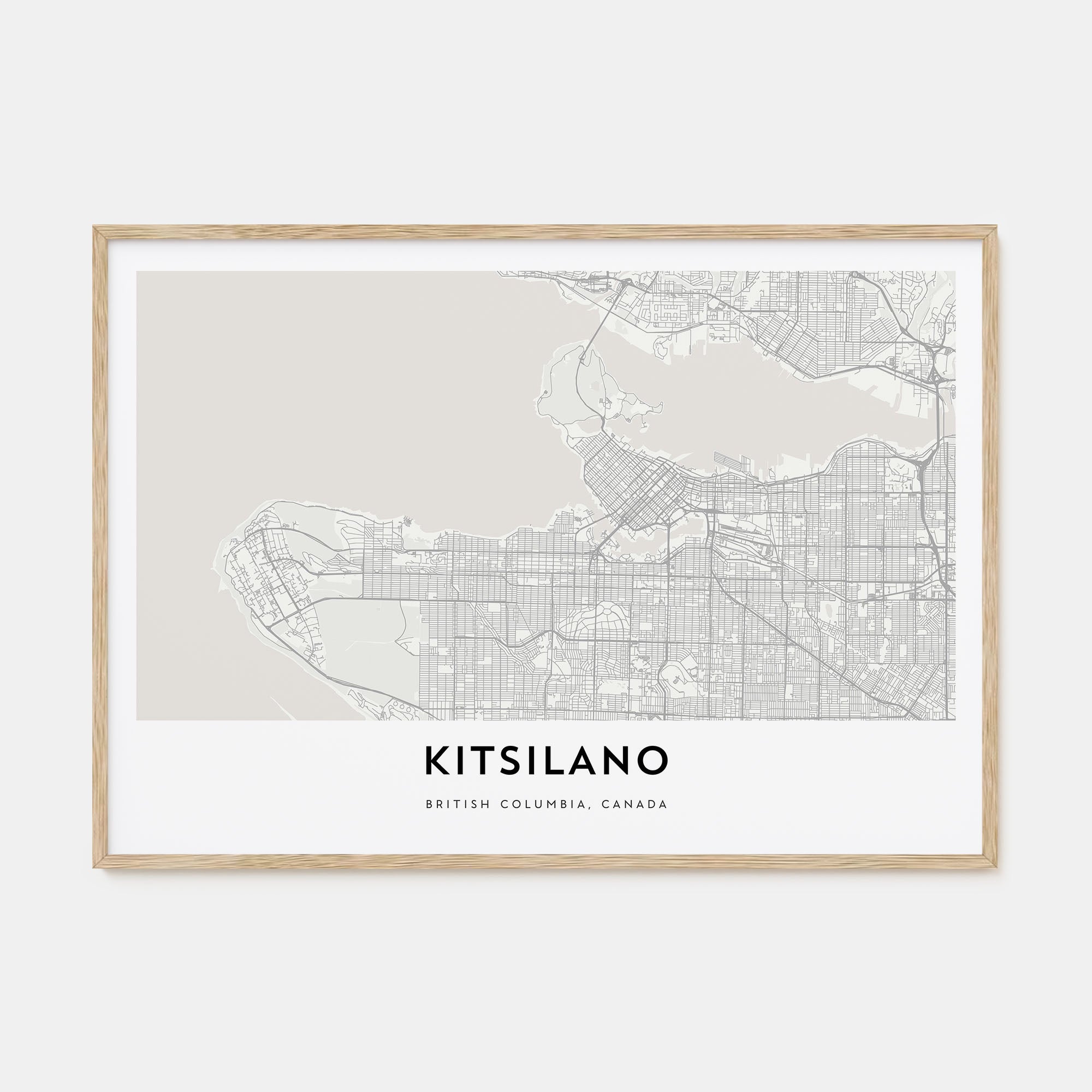 Kitsilano Map Landscape Poster