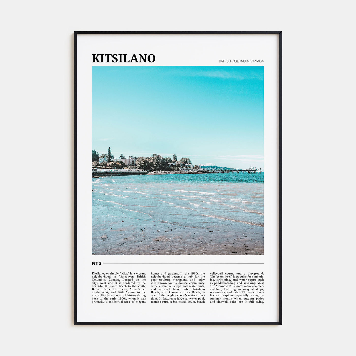 Kitsilano Travel Color Poster