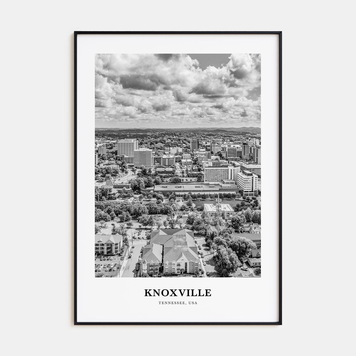 Knoxville Portrait B&W No 2 Poster