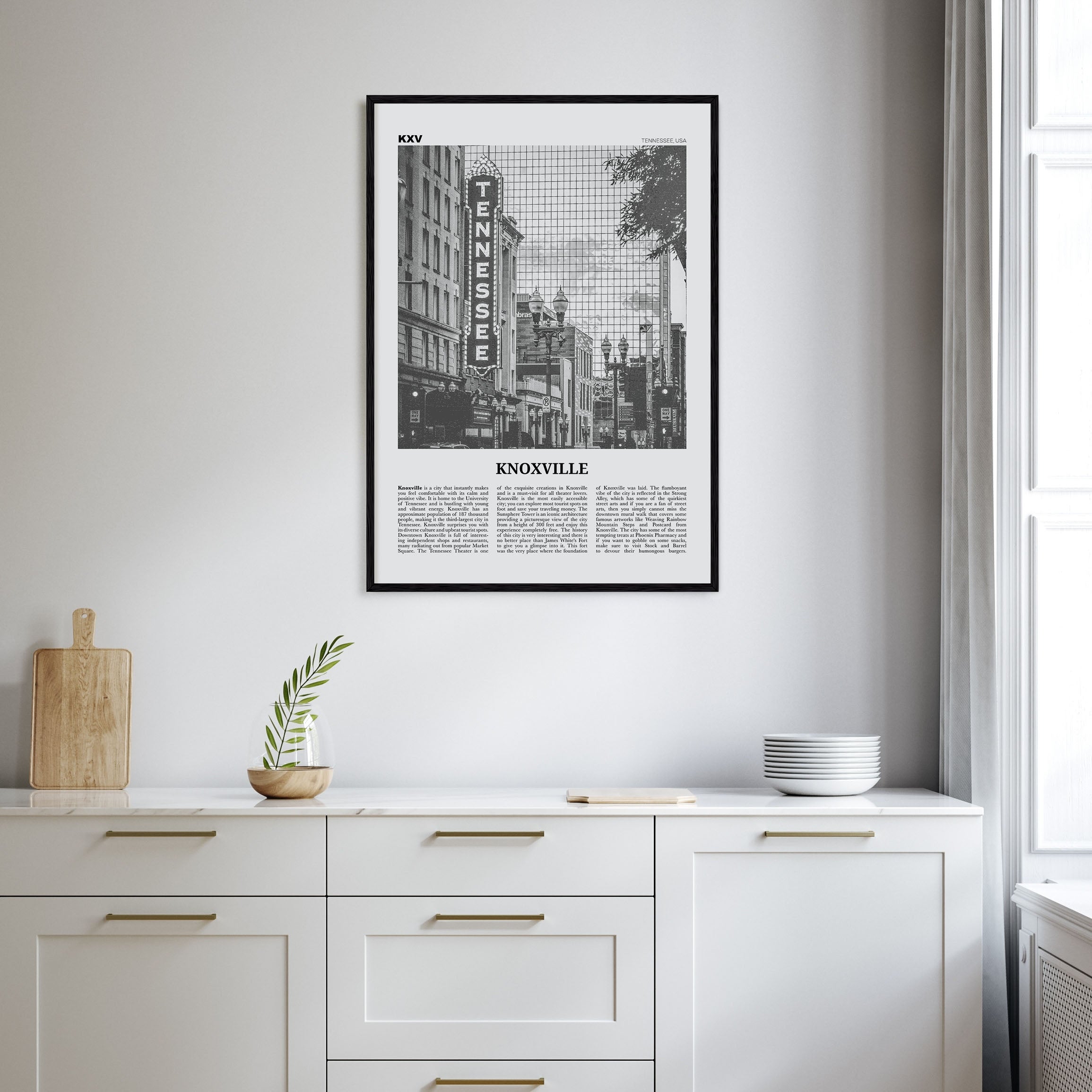 Knoxville Travel B&W No 1 Poster