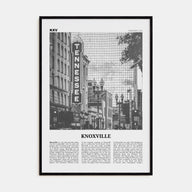 Knoxville Travel B&W No 1 Poster