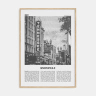 Knoxville Travel B&W No 1 Poster