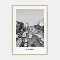 Kolkata Portrait B&W Poster