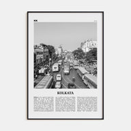 Kolkata Travel B&W Poster