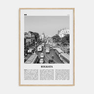 Kolkata Travel B&W Poster