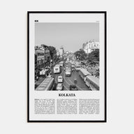 Kolkata Travel B&W Poster