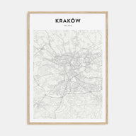 Kraków Map Portrait Poster