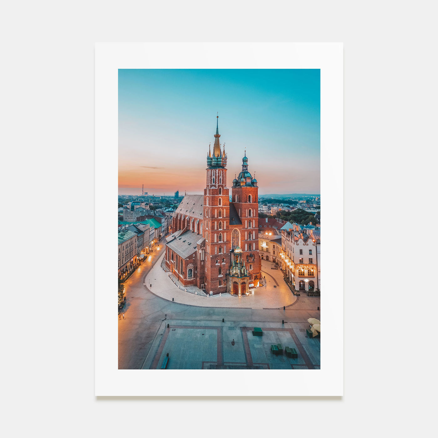 Kraków Photo Color Poster