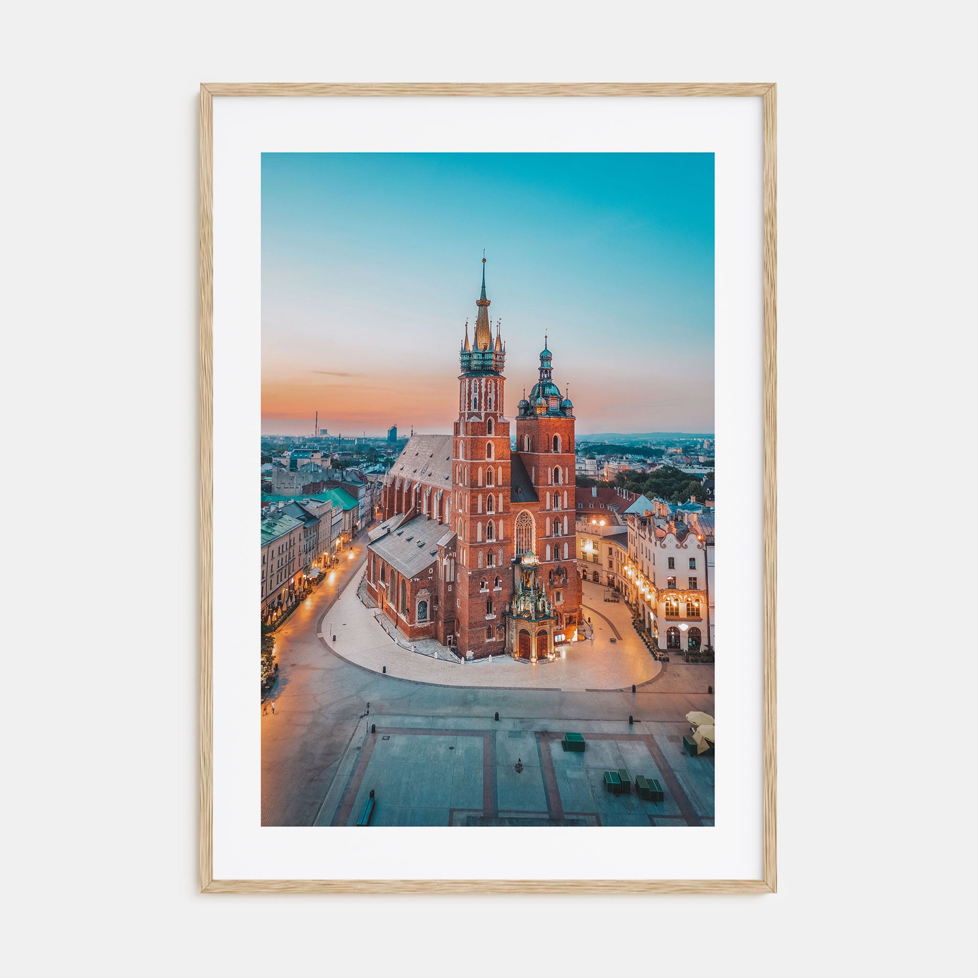 Kraków Photo Color Poster