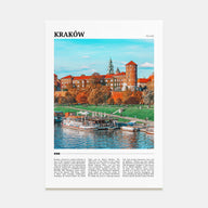 Kraków Travel Color Poster