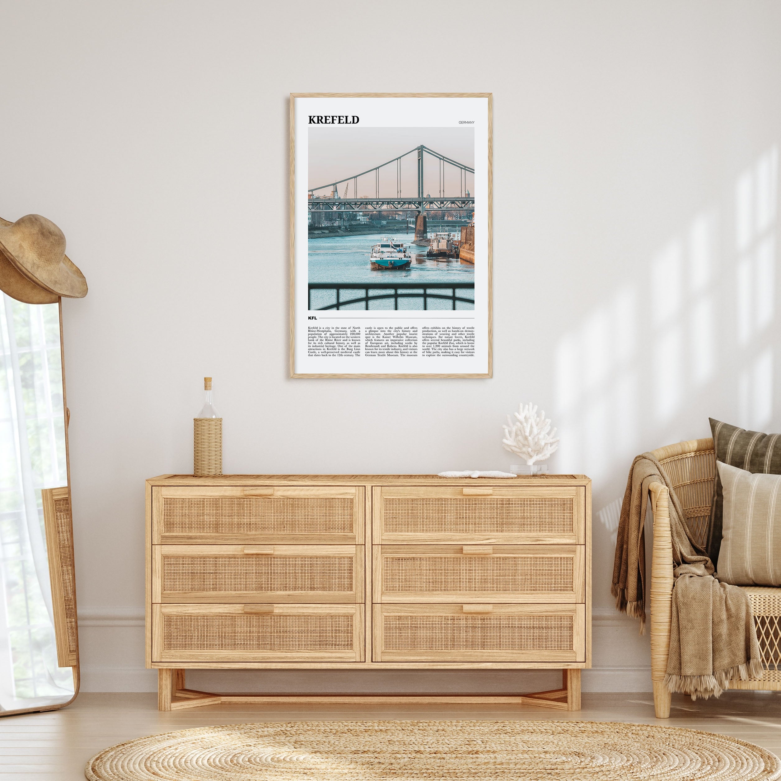 Krefeld Travel Color Poster