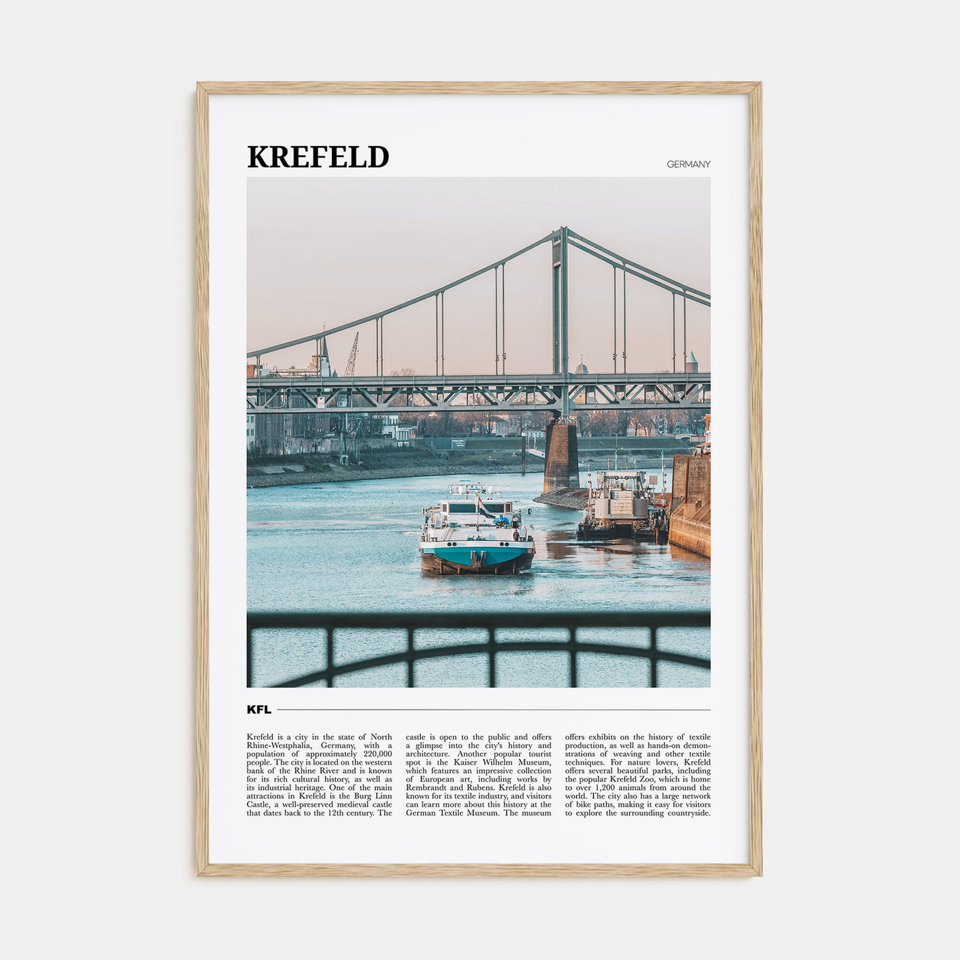 Krefeld Travel Color Poster