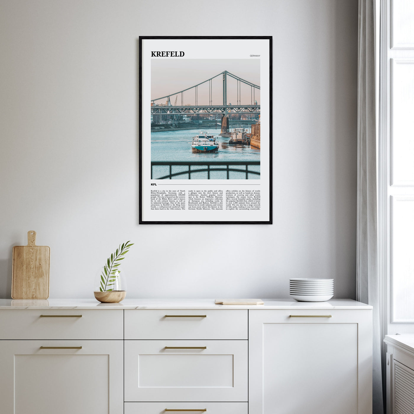 Krefeld Travel Color Poster